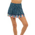 Lucky in Love Long Borderline Smocked Skirt