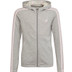 adidas 3 Stripes Full Zip Hoody Girls