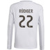 adidas Real Madrid Thuis Shirt Lang Rüdiger Kids