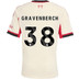 adidas Liverpool Away Kit Gravenberch 38 Kids 1