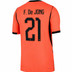 Nike Nederland Match Thuis Shirt F. de Jong Kids 1