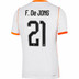 Nike Nederland Uit Shirt WK F. de Jong 21 1