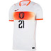 Nike Nederland Uit Shirt WK F. de Jong 21 Kids 2