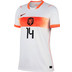Nike Nederland Uit Shirt WK Reijnders 14 Dames 2