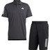 adidas Club 3 Striped Polo 7 Inch Set Heren