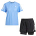 adidas OTR Tee 2in1 Short Set Damen 1