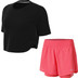 Nike One Crop Tee Set Dames