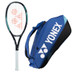 YONEX EZONE 100L 285 GR. + 9 RACKETBAG BLAUW